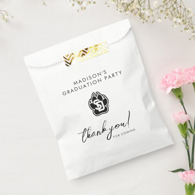 University of South Dakota Coyotes Graduation Favor Bag (Sealed)