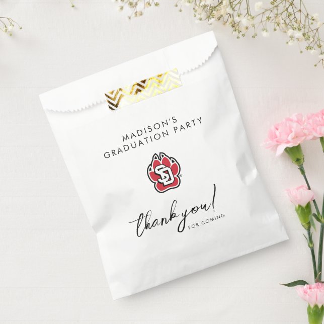 University of South Dakota Coyotes Graduation Favor Bag (Sealed)