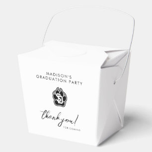 University of South Dakota Coyotes Graduation Favor Boxes