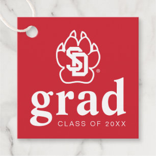 University of South Dakota Coyotes Graduation Favor Tags