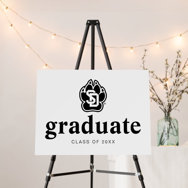 University of South Dakota Coyotes Graduation Foam Board (In Situ (Stand))