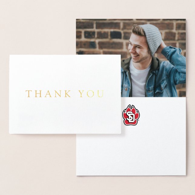 University of South Dakota Coyotes Graduation Foil Card (Display)