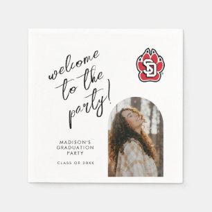 University of South Dakota Coyotes Graduation Napkins