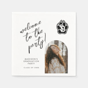 University of South Dakota Coyotes Graduation Napkins