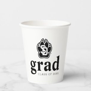 University of South Dakota Coyotes Graduation Paper Cups