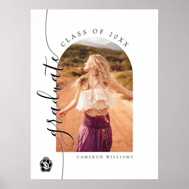 University of South Dakota Coyotes Graduation Poster (Front)