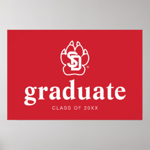 University of South Dakota Coyotes Graduation Poster