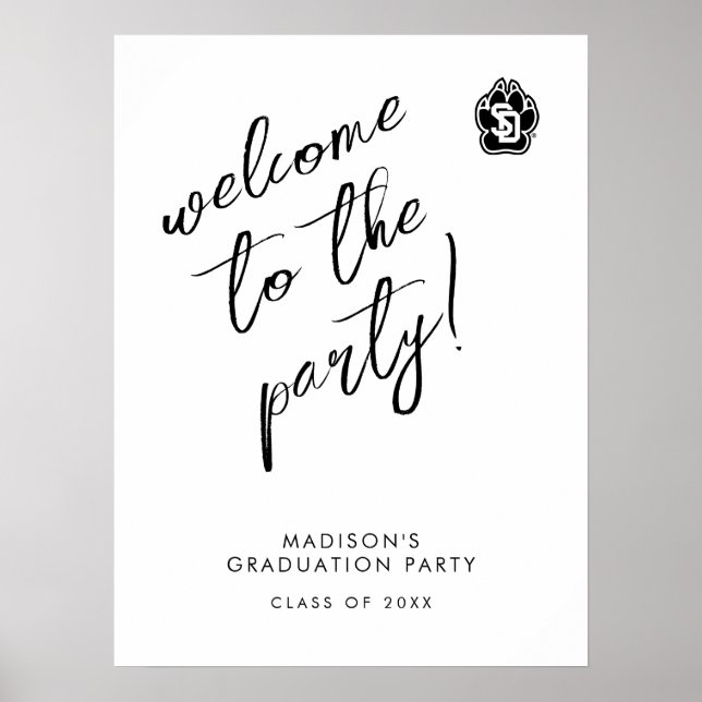 University of South Dakota Coyotes Graduation Poster (Front)