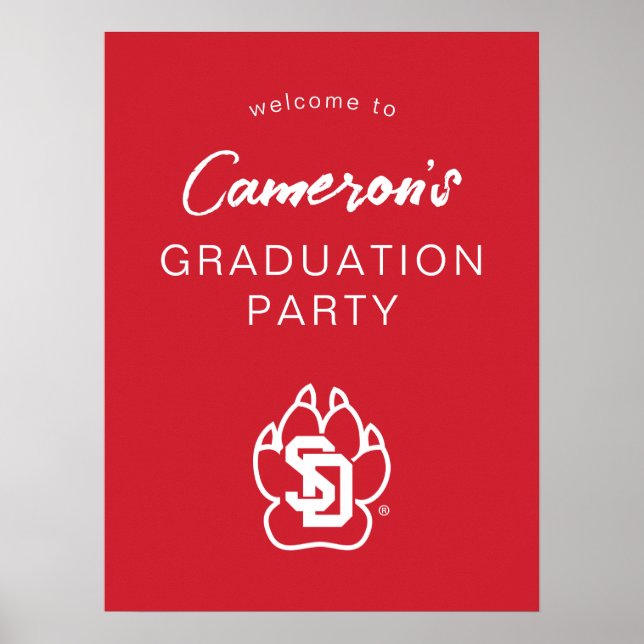 University of South Dakota Coyotes Graduation Poster (Front)