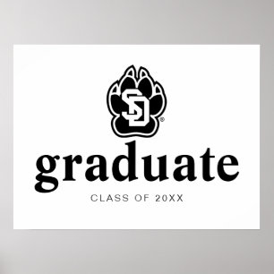 University of South Dakota Coyotes Graduation Poster