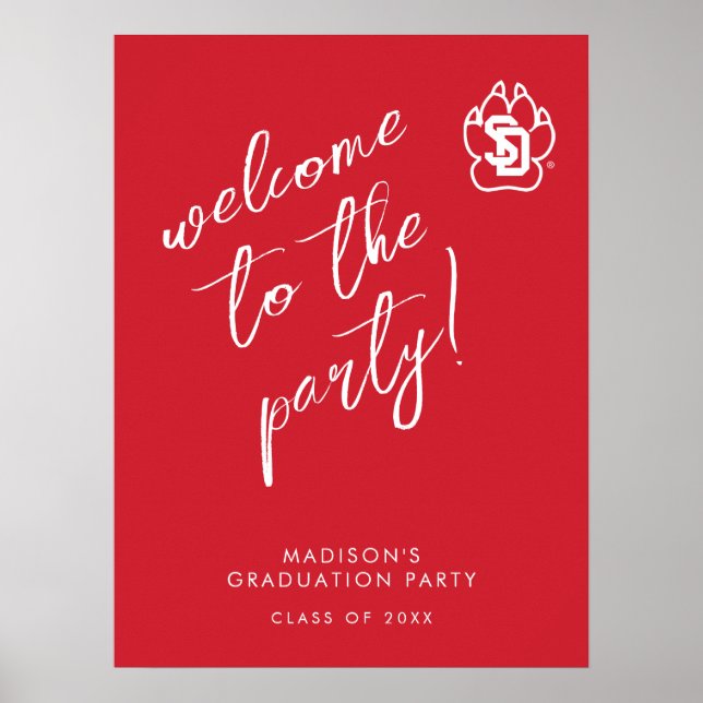 University of South Dakota Coyotes Graduation Poster (Front)