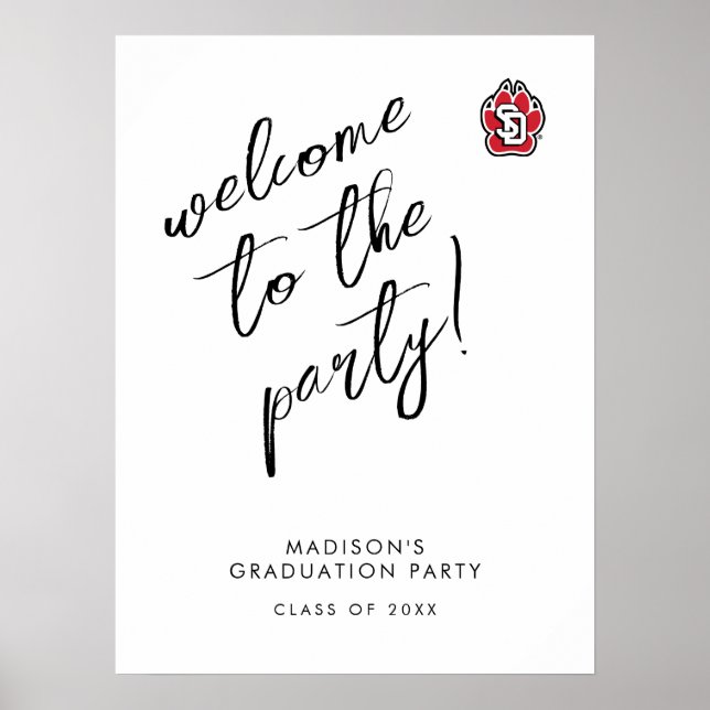 University of South Dakota Coyotes Graduation Poster (Front)