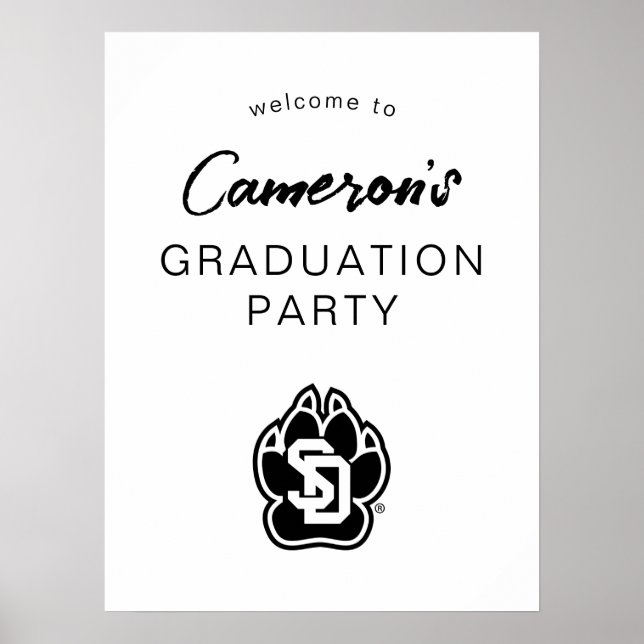 University of South Dakota Coyotes Graduation Poster (Front)