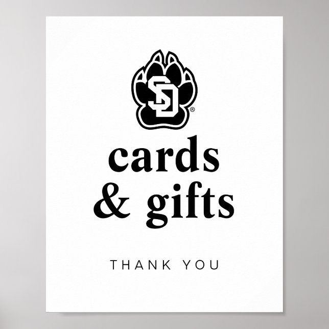 University of South Dakota Coyotes Graduation Poster (Front)