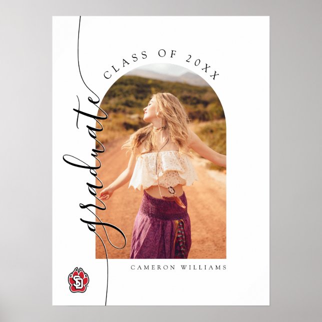 University of South Dakota Coyotes Graduation Poster (Front)