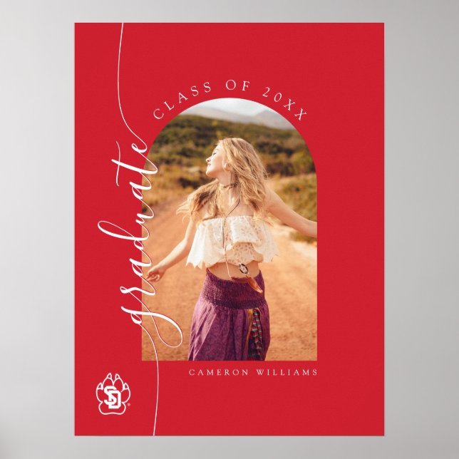 University of South Dakota Coyotes Graduation Poster (Front)