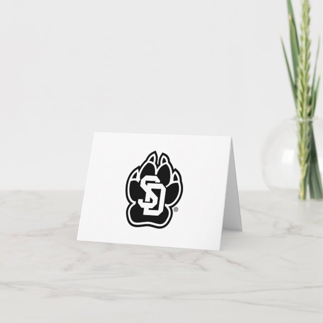 University of South Dakota Coyotes Graduation Thank You Card (Front)