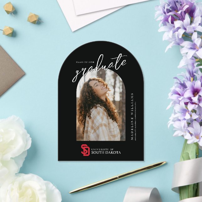 University of South Dakota Graduation Acrylic Invitations (Insitu (Wedding))
