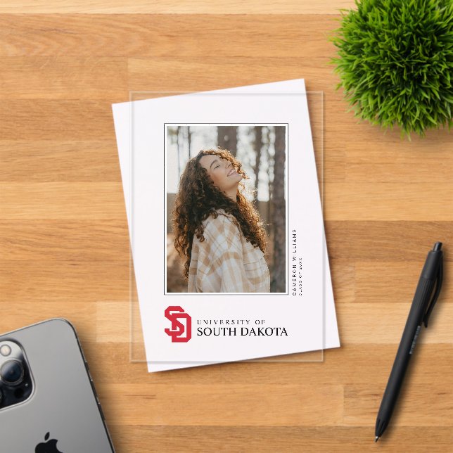 University of South Dakota Graduation Acrylic Invitations (Insitu (Invitation Card))
