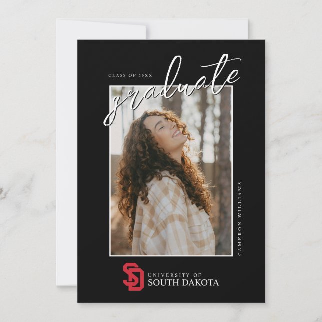 University of South Dakota Graduation Announcement (Front)