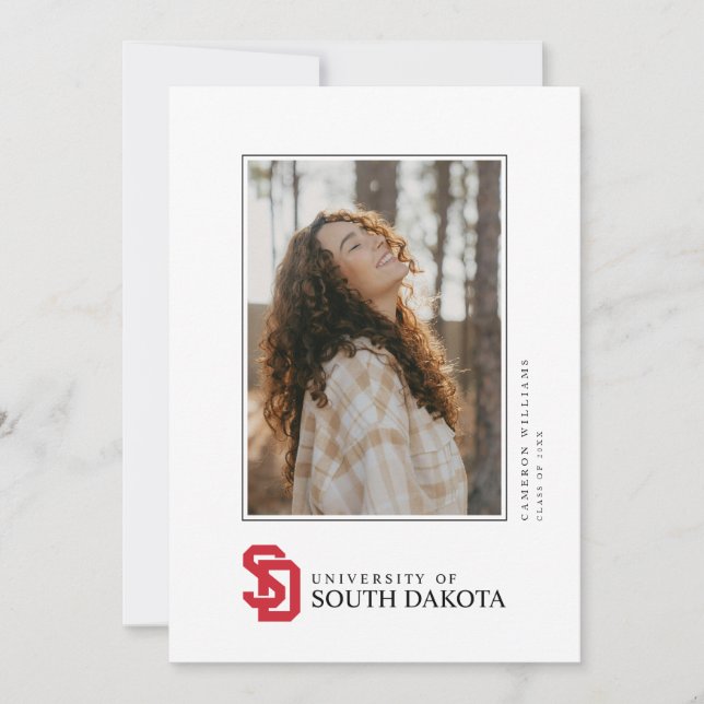 University of South Dakota Graduation Announcement (Front)