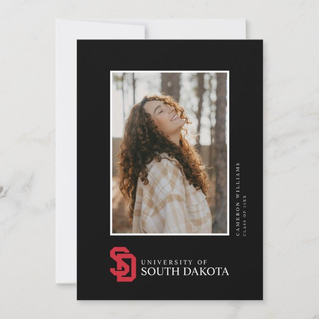 University of South Dakota Graduation Announcement (Front)
