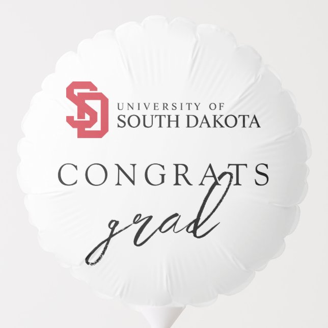 University of South Dakota Graduation Balloon (Back)