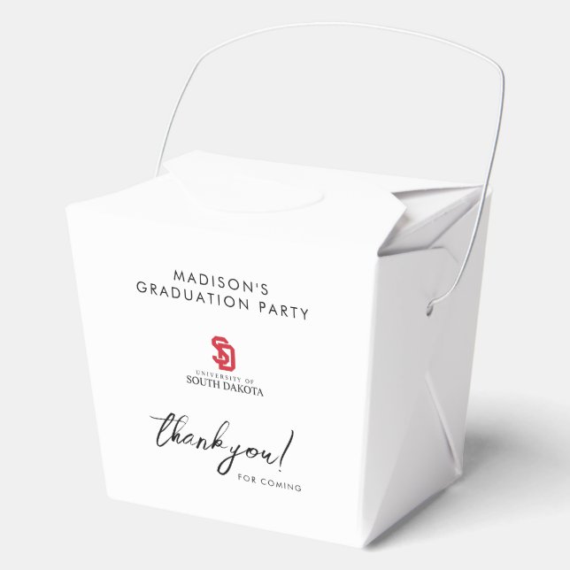 University of South Dakota Graduation Favor Boxes (Front)