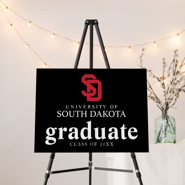 University of South Dakota Graduation Foam Board (In Situ (Stand))