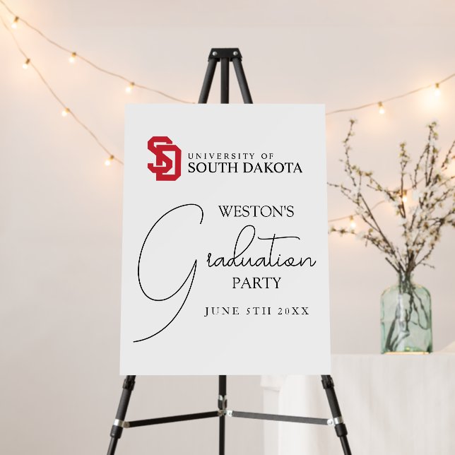 University of South Dakota Graduation Foam Board (In Situ (Stand))