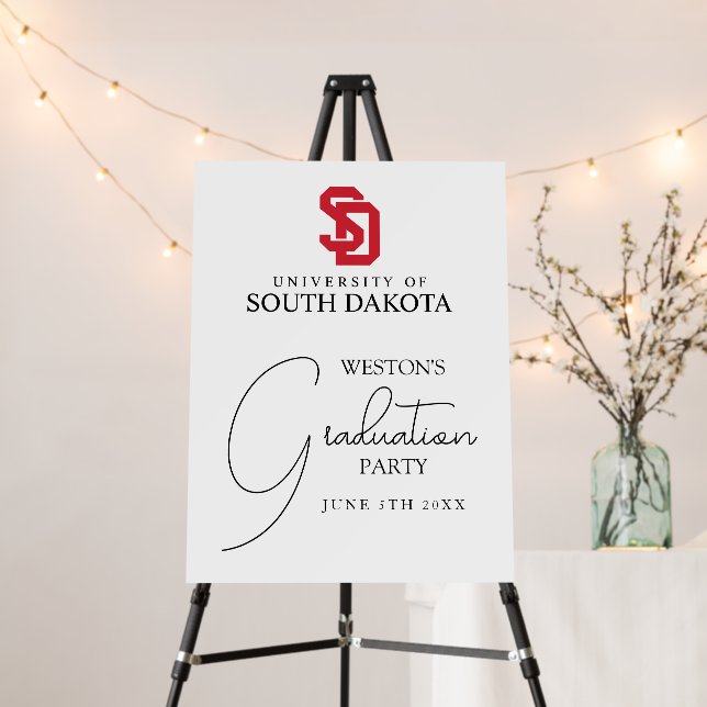 University of South Dakota Graduation Foam Board (In Situ (Stand))