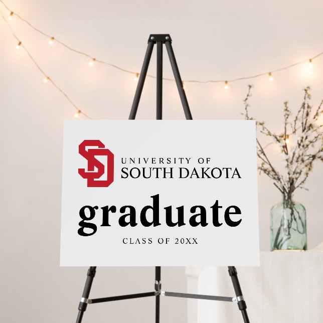 University of South Dakota Graduation Foam Board (In Situ (Stand))