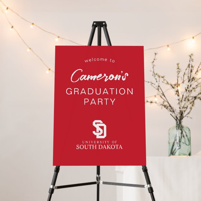 University of South Dakota Graduation Foam Board (In Situ (Stand))