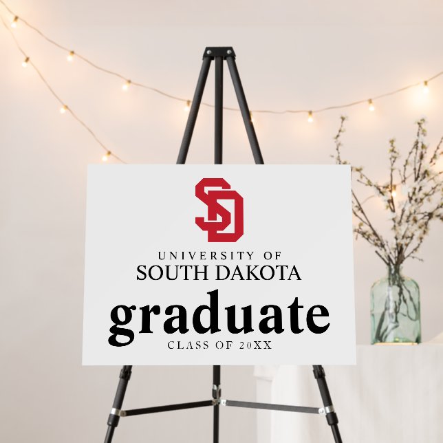 University of South Dakota Graduation Foam Board (In Situ (Stand))