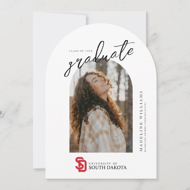University of South Dakota Graduation Invitation (Front)