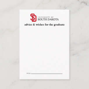 University of South Dakota Graduation Note Card