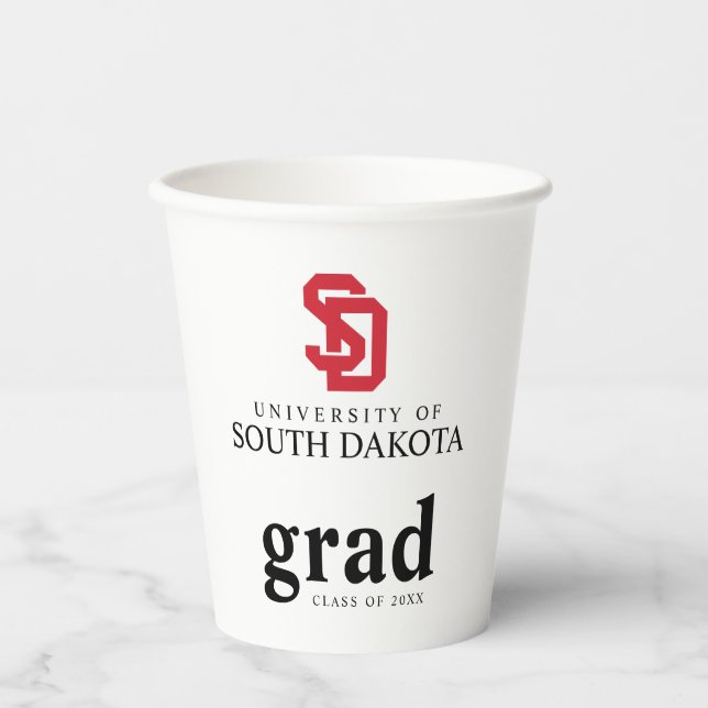 University of South Dakota Graduation Paper Cups (Front)