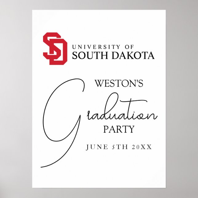 University of South Dakota Graduation Poster (Front)
