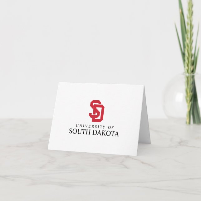 University of South Dakota Graduation Thank You Card (Front)