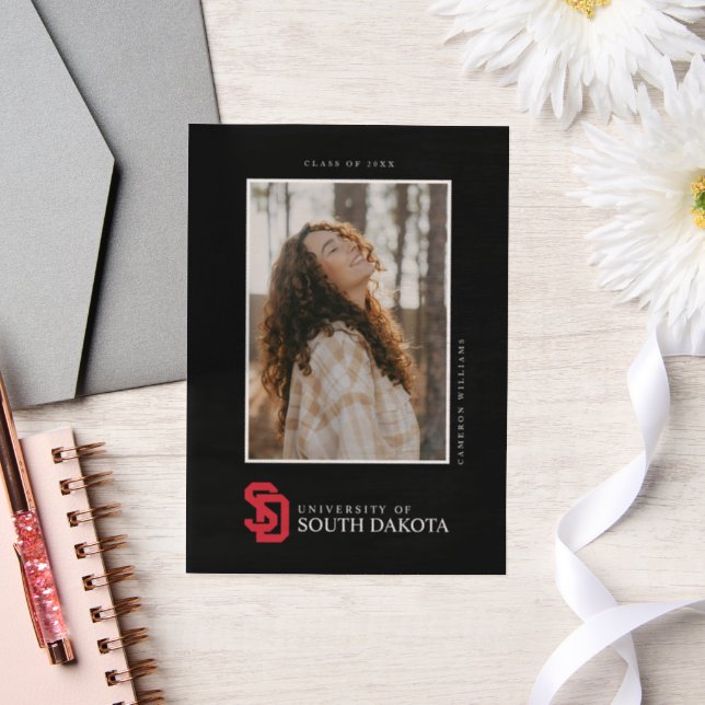 University of South Dakota Graduation Vellum Invitations (Wedding)