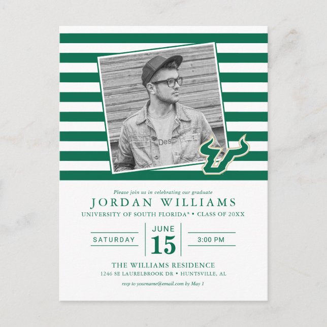 University of South Florida Graduate Announcement Postcard (Front)