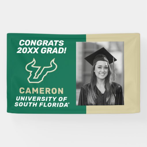 University of South Florida Graduate Banner Zazzle