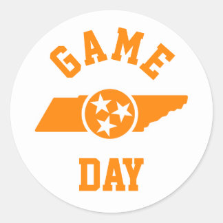 University of Tennessee Game Day Classic Round Sticker