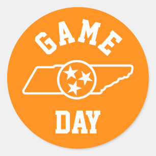University of Tennessee Game Day Classic Round Sticker