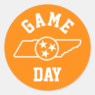 University of Tennessee Game Day Classic Round Sticker