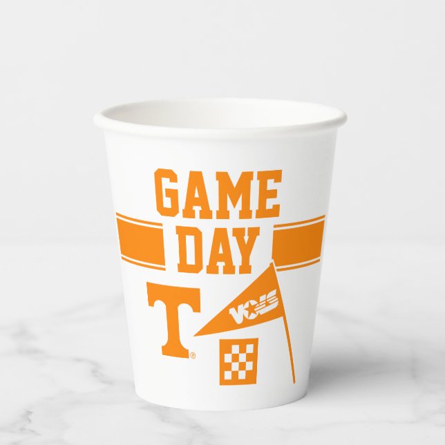 University of Tennessee Game Day Paper Cups (Front)