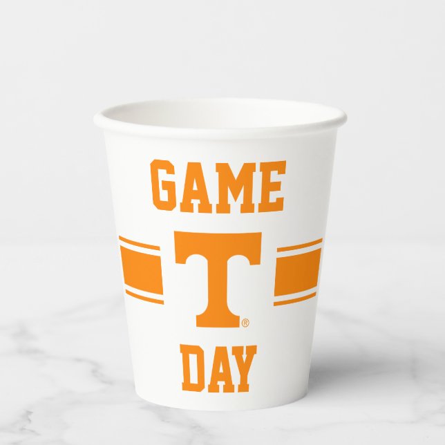 University of Tennessee Game Day Paper Cups (Front)