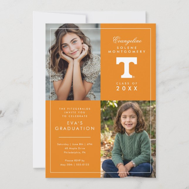 University of Tennessee Graduation Invitation (Front)