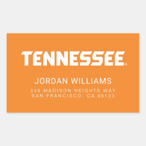 University of Tennessee Rectangular Sticker