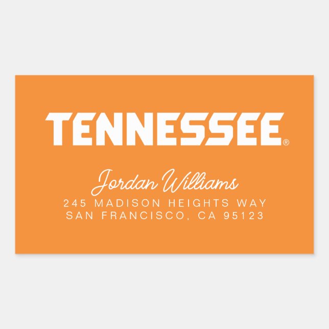 University of Tennessee Rectangular Sticker (Front)